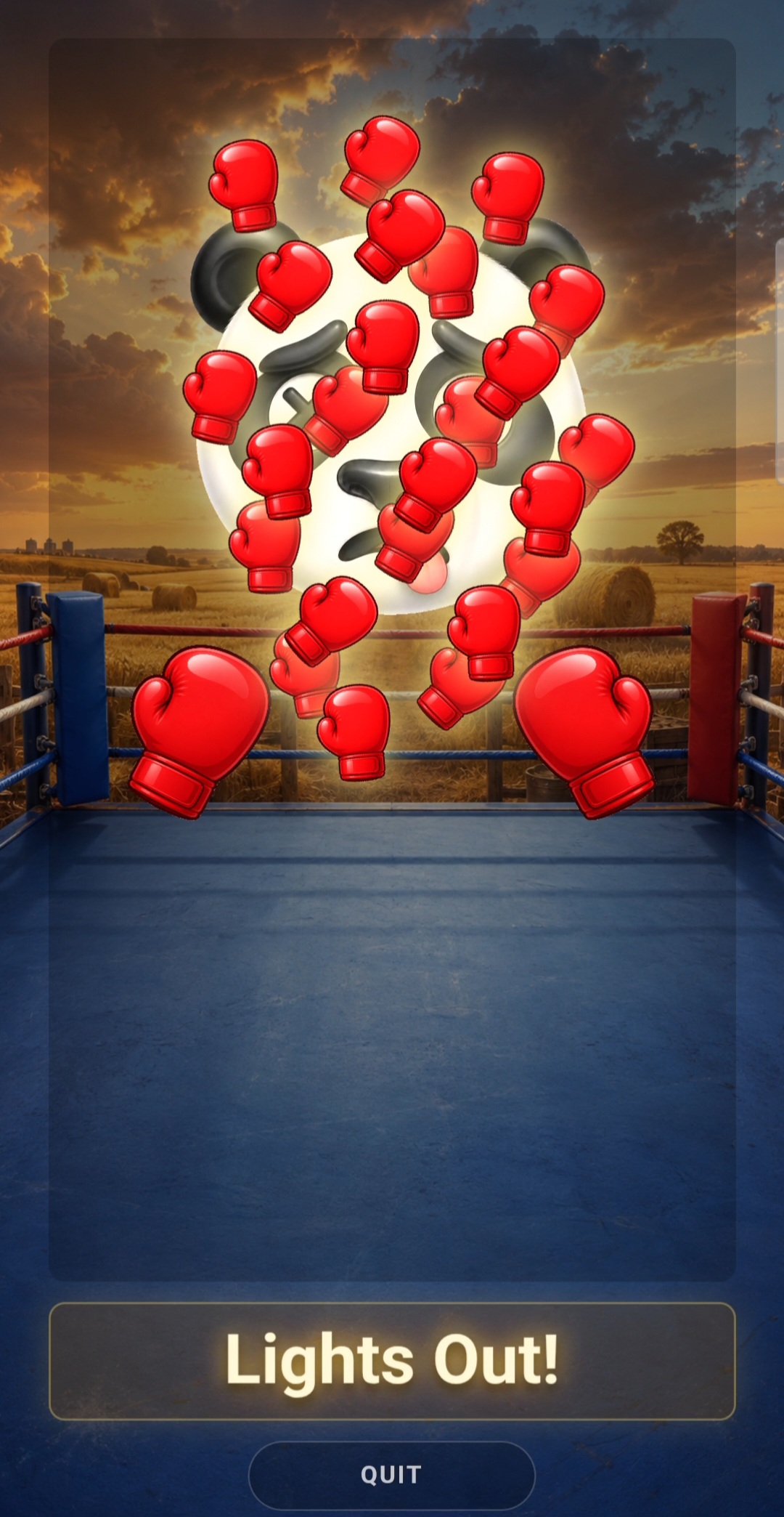 Emoji Boxing matrix fight screen