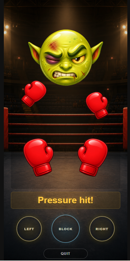 Emoji Boxing pressure fight screen